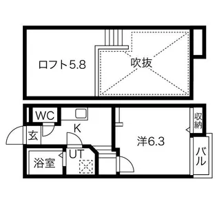 Creo日比野【2階】の間取り