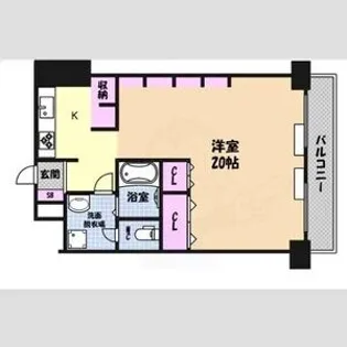 ハイライク栄ハイツ【8階】の間取り
