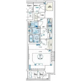 エステムコート名古屋新栄アクシス【0605号室】の間取り