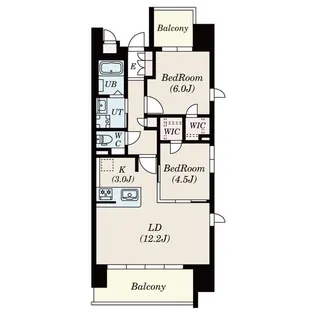 S-RESIDENCE茶屋ヶ坂East【3階】の間取り