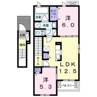 ベルコート高針A【2階】の間取り