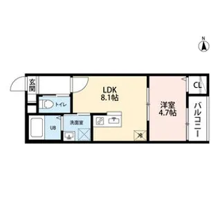 Ciel Bleu野萩(シエルブルーヤハギ)【3階】の間取り