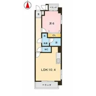 ルミナス城見【4階】の間取り