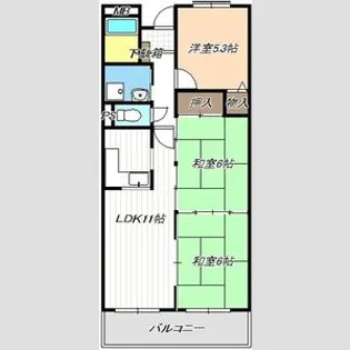 グランドヒルズ当知3番館【4階】の間取り