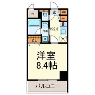 グランルージュ栄 Ⅱ【9階】の間取り