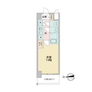 S-RESIDENCE志賀本通【8階】の間取り