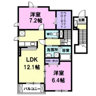 フルール【2階】の間取り