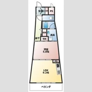 スラントウォールズ【11階】の間取り