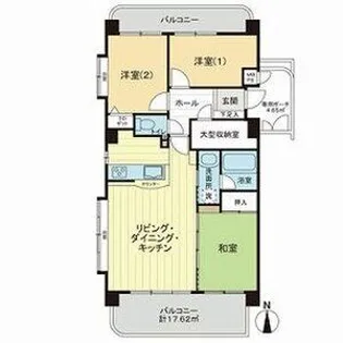 ライオンズガーデン戸田【3階】の間取り