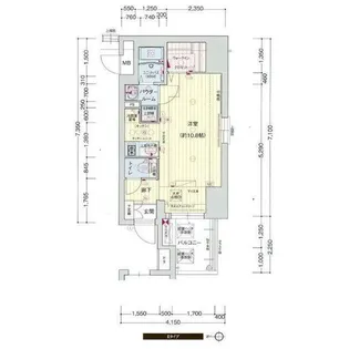 プレサンス桜通ザ・タイムズ【2階】の間取り