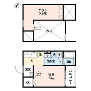 ルミエール 黄金(ルミエールコガネ)【1階】の間取り