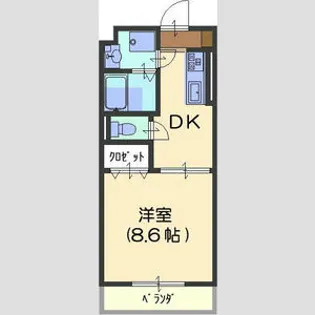 ベルカント【2階】の間取り