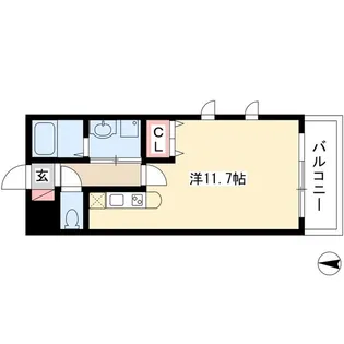 プランドール荒子川公園【3階】の間取り