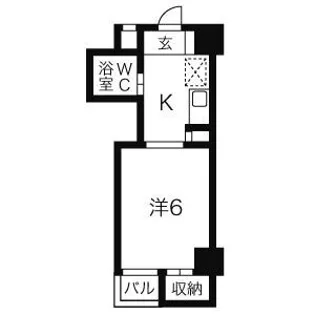 露橋ロイヤルハイツ I【5F号室】の間取り