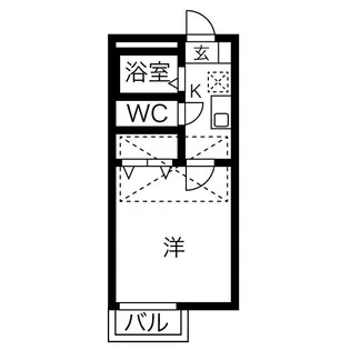 ブランドールJ【1階】の間取り
