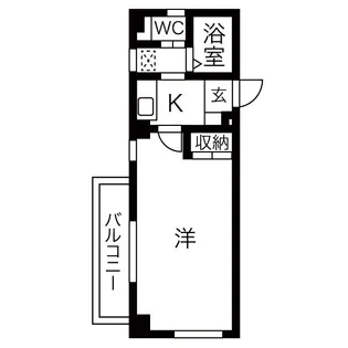 ハイツ千年【2階】の間取り