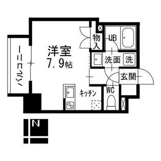 コンフォート新栄【0807号室】の間取り