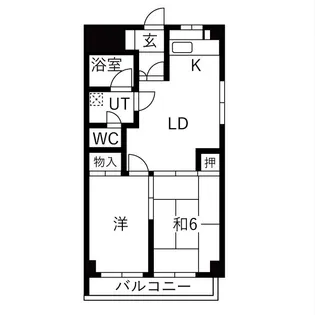 寿ゞやマンション芳野【4階】の間取り