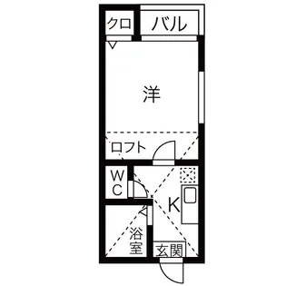 クレードル中村公園【205号室】の間取り