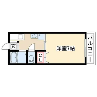 スクエア貴船Ⅱ【2階】の間取り