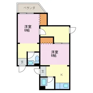 第29プロスパー葵【1階】の間取り