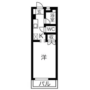 アヴェニュー高畑【2階】の間取り