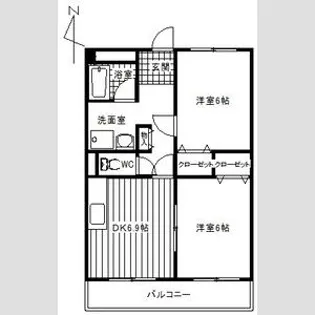 セジュール御幸山【3階】の間取り