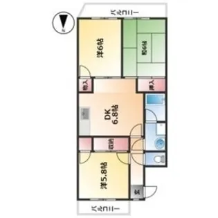 メゾンN&T【2階】の間取り