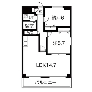 ユーソシア【3階】の間取り