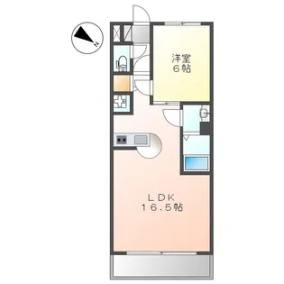 ニッセイディーセント金山【3階】の間取り