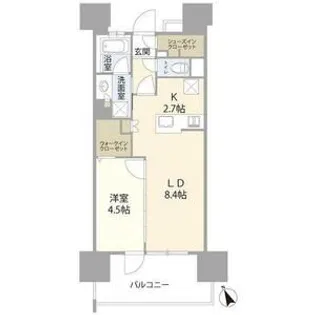プレディア名古屋城西【5階】の間取り