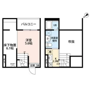 Attic野並(アティックノナミ)【2階】の間取り