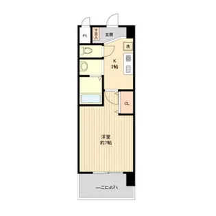 パークフラッツ金山【0724号室】の間取り