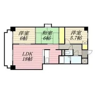 悠和苑【10階】の間取り