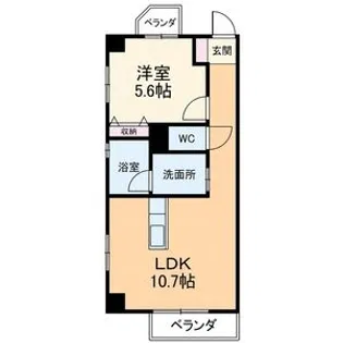 四軒家ヒルズ【203号室】の間取り