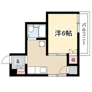 サウスタウン上飯田【1H号室】の間取り