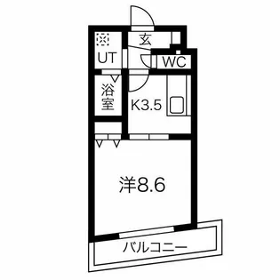 ル・シャンパーニュ【5階】の間取り