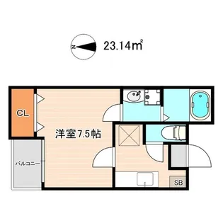 クレフラスト喜多山駅前 B棟【103号室】の間取り