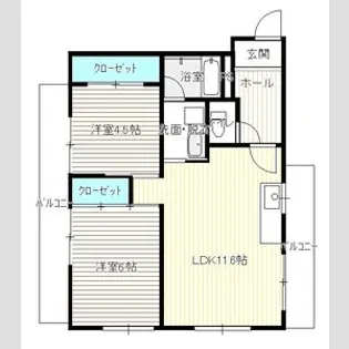 コーポやすり苑【00302号室】の間取り