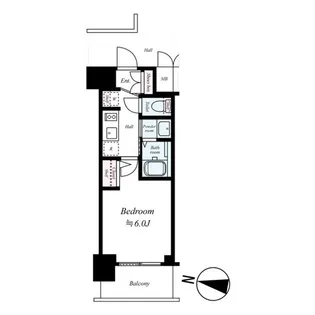 エステムコート名古屋新栄IIアリーナ【1503号室号室】の間取り