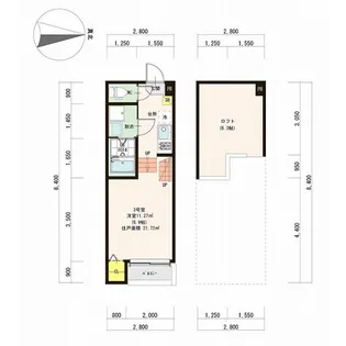 ハーモニーテラス平安通Ⅱ【1階】の間取り