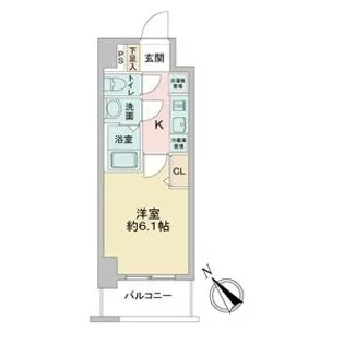 アステリ鶴舞エーナ【0303号室】の間取り
