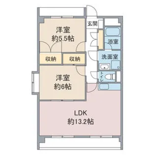 レージュエクセル【1階】の間取り