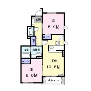 フレール Ⅰ【1階】の間取り