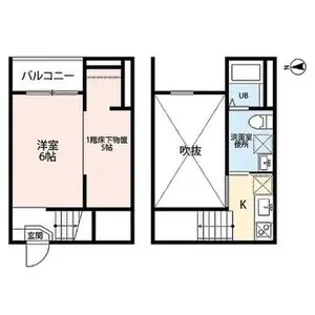 ビックアンブレラ【103号室】の間取り