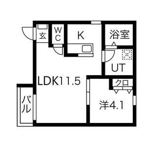 Grin at 大曽根南【1階】の間取り