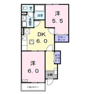 カーサ グラッツィオーソ【1階】の間取り