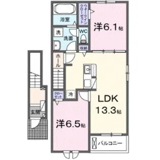 トレグロリア【2階】の間取り