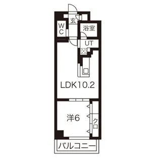Stanza神村【206号 南棟号室】の間取り