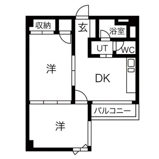 第7スカイパレス【406号室】の間取り